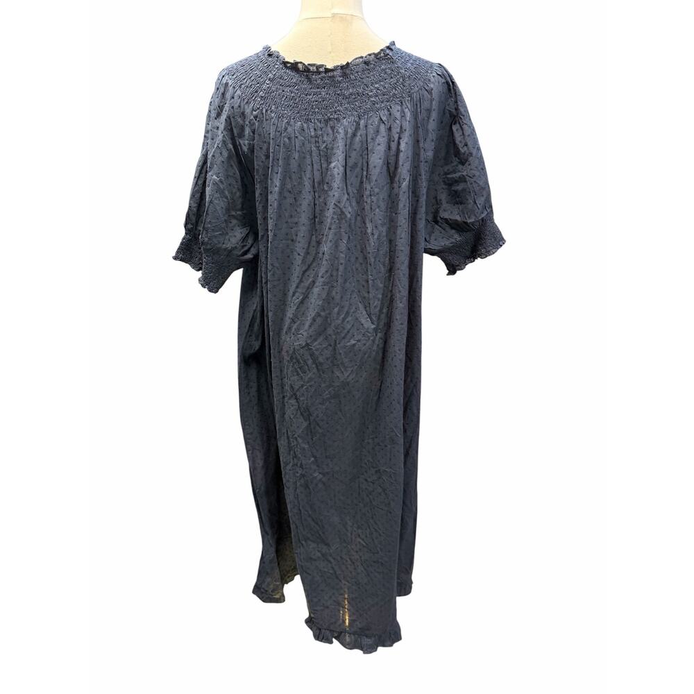 Quince Cotton Swiss Dot Midi Dress - Picture 3 of 5
